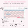 Picture of Keyboard Case for Samsung Galaxy Tab A9 Plus/A9+ 5G 11 Inch 2023, Samsung A9 Plus Tablet Case with Detachable Wireless Bluetooth Keyboard (SM-X210/X216/X218) - Pink