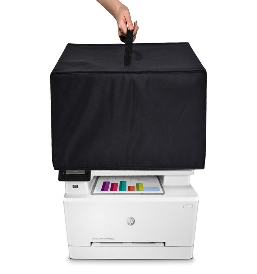 Picture of NUENSS-ROR Dust Cover for Wireless Laserjet Printer-Antistatic Water-Resistant Printer Case ,for HP Color Laserjet Pro MFP 4301fdw/4301fdn/M283fdw Wireless All-in-One Laser Printer-Nylon Fabric(Black)