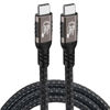 Picture of Thunderbolt 4 Cable, USB C 240W 40Gpbs 8K Display, Fit for Apple MacBook iPhone 15 iPad Pro, Braided Type-C Wire 3 ft