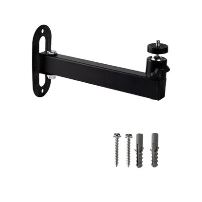 Picture of Foldable Projector Wall Mount Universal Ceiling Wall Projector Mount Stand Projectors Bracket,1/4" Screw Size (Wall Mount) (8.46in)