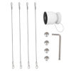 Picture of OYOCAM Anti Theft Security Chain Anti Drop Mount Compatible with Google Nest Cam Outdoor(Battery) Camera, 4 Pack (Cam Not Included)