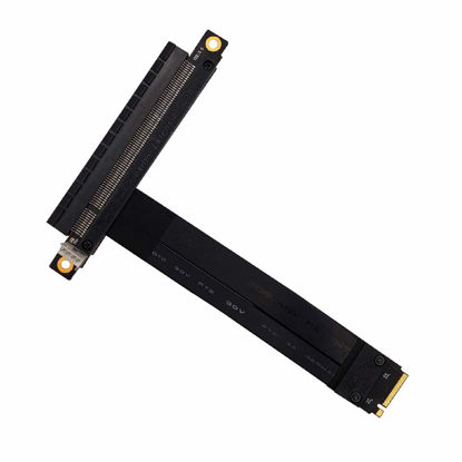 Picture of HLT M.2 NGFF NVMe Key M to PCIe 3.0 X16 Extension Cable (180° PCI-E Slot)