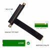 Picture of HLT M.2 NGFF NVMe Key M to PCIe 3.0 X16 Extension Cable (180° PCI-E Slot)