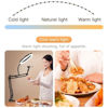 Picture of HJDAJH Overhead Camera Mount with Ring Light ，10"" Ringlight Phone Stand for Recording, for Cooking ，Video Recording, Live Stream, Drawing, Painting Nail, fsdx6506