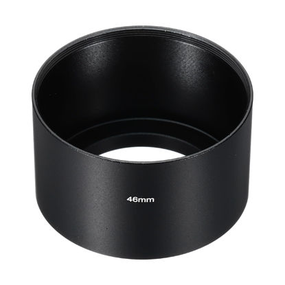 Picture of PATIKIL 46mm Lens Hood, Long Focus Frosted Surface Anti-Reflective Inside Hood for Camera Lens, Black for Nikon, for Fujifilm, for Pentax, for Leica