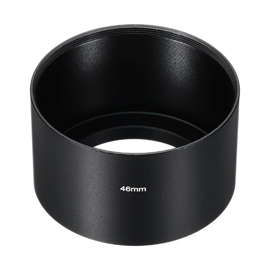 Picture of PATIKIL 46mm Lens Hood, Long Focus Frosted Surface Anti-Reflective Inside Hood for Camera Lens, Black for Nikon, for Fujifilm, for Pentax, for Leica