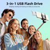 Picture of MFi Certified USB 3.0 Flash Drive 256GB for iPhone, 3in1 External Memory Photo Keeper Storage Stick for Picture/Video/Data Saver/Backup, High Speed Thumb/Jump/Hard Drives for iPhone/iPad/Android/PC