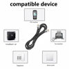 Picture of Yumiwoow 4Pack Telephone landline Extension Cord Cable Cord with Standard RJ-11 6P4C Plug (4Pack-3.3Ft-Black)