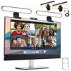 Picture of MYSWEETY Video Conference Lighting, Webcam Monitor Light Bar with Touch and Remote Control, LED Laptop Light for Video Conferencing with Adjustable Brightness and Color Settings, Double Kit