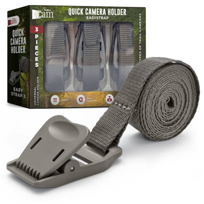 Picture of The...Cam Quick Camera Holder EasyStrap-3, Premium 3 Pack Trail Camera Straps,Game Camera Strap,Tree Belts,Durable Nylon Fiber,Hunting Gifts for Men, Hunting Utility Strap for Hanging Trail Cameras