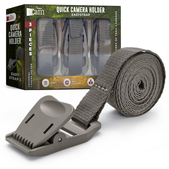Picture of The...Cam Quick Camera Holder EasyStrap-3, Premium 3 Pack Trail Camera Straps,Game Camera Strap,Tree Belts,Durable Nylon Fiber,Hunting Gifts for Men, Hunting Utility Strap for Hanging Trail Cameras