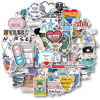 Picture of Aowplc 50 Pcs Nurse Stickers, Vinyl Nursing Stickers Decals for Laptops and Water Bottles, Nurse Accessories for Work