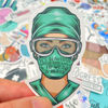 Picture of Aowplc 50 Pcs Nurse Stickers, Vinyl Nursing Stickers Decals for Laptops and Water Bottles, Nurse Accessories for Work