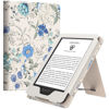 Picture of MoKo Case for 6.8" Kindle Paperwhite(11th Generation-2021) and Kindle Paperwhite Signature Edition, Slim PU Shell Cover Case with Auto-Wake/Sleep for Kindle Paperwhite 2021 E-Reader, Blue Flowers