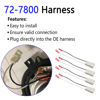 Picture of Speaker Connector Speaker Wire Harness Replace 72-7800 Compatible with Honda Civic Cr-v Ridgeline Accord Element Acura Integra TSX RSX CL ILX MDX RL TL Door Speaker Harness Adapter 4 Pack