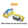 Picture of LNHCAW VGA Connector,HD New 15 VGA SVGA KVM Three conversions,Female to Female,Male to Female ,Male to Male, Gender Changer Adapter Coupler,Mini Gender Changer (3, Male to Female)