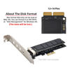 Picture of Xiwai PCI Express PCI-E 1X to 12+16Pin 2013-2017 Mac Pro Air SSD Convert Card for A1493 A1502 A1465 A1466