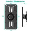 Picture of WALI Single Monitor Wall Mount, Height Adjustable for 17-32 inch Computer Monitor Bracket, up to 17.6 Lbs, Fits 1 Screen with Max Mounting Holes 100x100mm (1732LM), Black