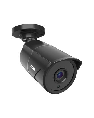 Picture of ZOSI 2MP 1080p 1920TVL HD-TVI Home Security Camera Outdoor Indoor with Audio Recording,36PCS LEDs,120ft Night Vision, 105°View Angle, Weatherproof Surveillance CCTV Bullet Camera (Black Color)