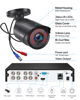 Picture of ZOSI 2MP 1080p 1920TVL HD-TVI Home Security Camera Outdoor Indoor with Audio Recording,36PCS LEDs,120ft Night Vision, 105°View Angle, Weatherproof Surveillance CCTV Bullet Camera (Black Color)