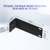 Picture of PhyinLan Rack Ear Kit for TP-Link 19-inch Rackmount Switches 1U Rack Width Extender 10.6 Inch to 19 Inch