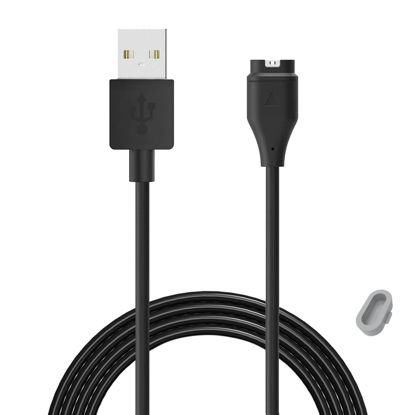 Picture of Threeeggs Compatible with Garmin Instinct, Instinct 2, Instinct 2S, Instinct 2X Charger, 3.3ft Charging Cable for Instinct Esports Edition/Solar Tactical Edition with Grey Protector Dust Plug (1)