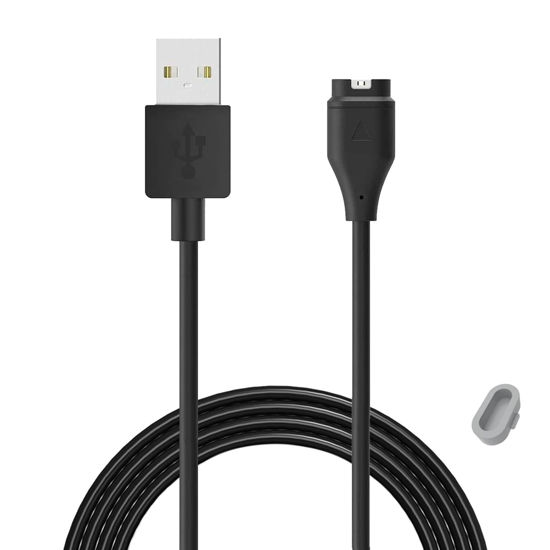 Picture of Threeeggs Compatible with Garmin Instinct, Instinct 2, Instinct 2S, Instinct 2X Charger, 3.3ft Charging Cable for Instinct Esports Edition/Solar Tactical Edition with Grey Protector Dust Plug (1)