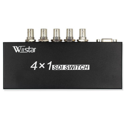 Picture of Wiistar 4x1 3Gb/s SDI Switcher with ReClock Technology, Supports SD-SDI, HD-SDI and 3G-SDI up to 1320 Ft (4 inputs and 1 Output)