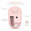 Picture of seenda Wireless Mouse, 2.4G Noiseless Mouse with USB Receiver Portable Computer Mice for PC, Tablet, Laptop, Notebook - Pink & White