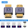 Picture of Poyiccot HDMI Male to Male Adapter 8K, 48Gbps HDMI 2.1 Adapter, HDMI to HDMI Adapter UHD HDMI 2.1 Extender Support 8K@60hz 4K@120Hz HDMI Port for Video 3D HDR Nintendo Switch PS5 Roku TV, 2pcs