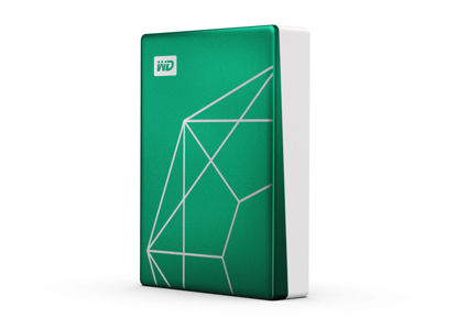 Picture of WD 6TB My Passport Ultra Portable Hard Drive HDD, 20th Anniversary Emerald Drive, USB-C, with Backup Software and Password Protection - WDBECU0060BGN-WESN