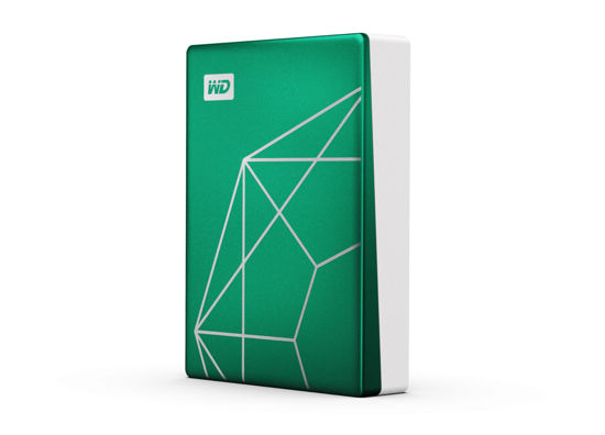Picture of WD 6TB My Passport Ultra Portable Hard Drive HDD, 20th Anniversary Emerald Drive, USB-C, with Backup Software and Password Protection - WDBECU0060BGN-WESN