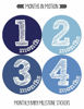 Picture of Months in Motion Baby Monthly Stickers Milestone Newborn Infant Gift First Year (Set of 12 Stickers)