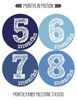 Picture of Months in Motion Baby Monthly Stickers Milestone Newborn Infant Gift First Year (Set of 12 Stickers)