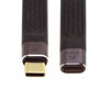 Picture of chenyang CY USB-C USB4 Extension Cable Slim Flat Male to Female 40Gbps with 100W Charging and 8K@60Hz Compatible with Thunderbolt3/4 13cm