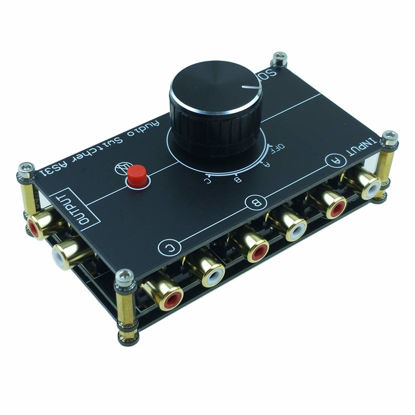 Picture of SOLUPEAK 3 in 1 out RCA stereo audio source switcher switch signal selector splitter schalter connector Distributor box