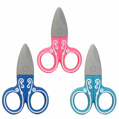Picture of LEIZHAN Cute USB Flash Drive 32GB, 3 Pack Scissors Design Computer Memory Stick USB 2.0 Pendrive for Teachers, Students, Family and Friends