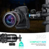 Picture of Zeadio Tripod Mini Ball Head, with 1/4'' 3/8" Screw Ball Head Tripod Mount for Cameras, DSLR, Monopod, Slider, Tripod, Camcorder etc