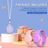 Picture of [4 Pack] Waterproof Air Tag Bracelet & Air Tag Necklace for Kids, Silicone Air Tag Hidden Wristband Kids Air Tag Holder Compatible with Apple AirTag Lightweight Air tag Accessories (Pink+Purple)