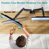 Picture of MOUNT PRO Dual Monitor Stand for Two Screens up to 43 Inch, Heavy Duty Ultrawide Double Monitor Arm Holds up to 33lbs Each, Premium Adjustable Computer Monitor Mount for 2 Monitors, VESA Desk Mount