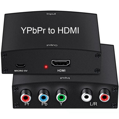 Picture of YPbPr to HDMI Component Converter, YPbPr to HDMI Component Converter, Signal Converter, YPbPr to HDMI Video Converter (YPbPr) Audio to HDMI Adapter 1:1 Transmission