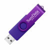 Picture of SamData 16GB USB Flash Drives 4 Pack 16GB Thumb Drives Memory Stick Jump Drive with LED Light for Storage and Backup (4 Colors: Black Blue Green Purple)