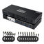 Picture of TESmart USB 3.0 HDMI KVM Switch 3 Monitors 4 Computers 4K@60Hz, Headset, Audio&Microphone, EDID emulators, Hotkey Switch, Wired Network, Rack-Ears, 4 Port Triple Monitor KVM Switch with All Cables