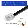 Picture of Seefeful Telephone landline Extension Cord Cable, with Standard RJ-11 6P4C Plug (10Ft-3Pack)