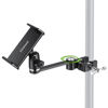 Picture of elitehood 8.5in Long Arm iPad Holder for Mic Stand, 360° Adjustable Aluminum Mic Stand Tablet Holder, Microphone Music Stand Mount & 1/4 iPad Tripod Mount for iPad, iPhone, Android 4-13in Tablets