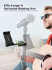 Picture of elitehood 8.5in Long Arm iPad Holder for Mic Stand, 360° Adjustable Aluminum Mic Stand Tablet Holder, Microphone Music Stand Mount & 1/4 iPad Tripod Mount for iPad, iPhone, Android 4-13in Tablets