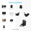 Picture of ELUTENG 90 Degree USB Adapter 6 Pack Right Angle USB 3.0 Adapter USB Male to Female UP Down/Left Right Connector L Shaped USB Extension Adapter for PC, Laptop, USB A Charger and More