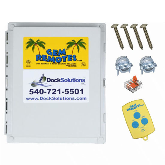 Picture of Gem Remote GR2, Mounted Boat Dock Remote Accessed Wirelesslesy with Transmitter: Making Boating Safer and Simpler