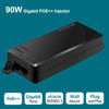 Picture of 90W Gigabit PoE++ Injector, IEEE802.3bt / at / 802.3af Compliant, 10/100/1000Mbps, 90W / 60W / 30W / 15/4W POE Power Budget, Active POE/POE+/POE++ Adapter, Plug and Play