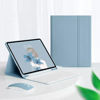 Picture of kaidisen Backlit keyboard for iPad 9th 8th 7th Generation iPad Air 3rd Gen/iPad Pro 10.5 Keyboard Case with Mouse, Detachable Backlight Color Keyboard Case,Mist Blue+White
